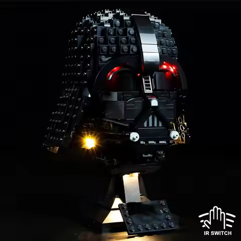 Kyglaring LED Light Kit suitable for Lego Darth Vader Helmet 75304 Building Blocks Decorative Lamp N