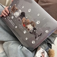 Shesell macbook(Glitter)M4 Air15 A3241 Teddy Party Air13 Pro13 Case For macbook Clear A2338