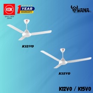 KDK K12V0 K15V0 48" 60” Regulator 3 Blades Ceiling Fan / 48" 60" Kipas Siling