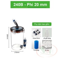 Lọc phụ Marine Front Filter Pro 200A 200B 240A 240B phi 12 16 20 mm pre filter bể cá tép thủy sinh