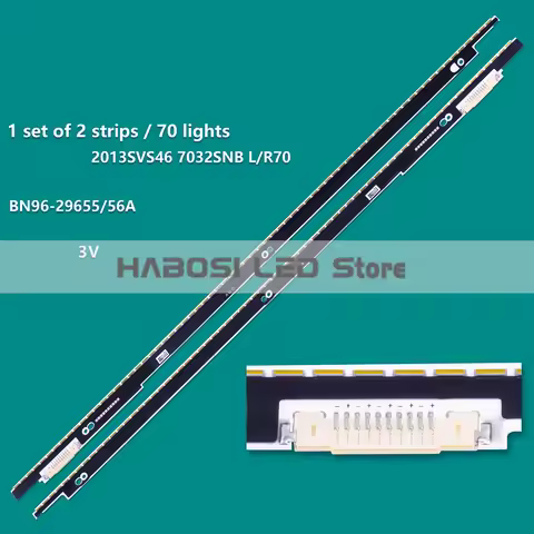 2pcs/Kit LED TV UA46F7500BM UA46F7500BR UA46F7500BT UA46F7500DK UA46F8000AL UA46F8000AM BN96 29655A 