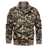 Áo khoác kaki camo cổ đứng chiến thuật