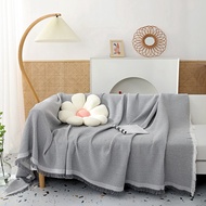 Nordic Sofa Knitted Blanket Bedding Throw Blankets with Tassel Non-Slip Sofa Cover Washable Picnic M