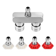 Yao Pressure Washer Tips Double Pressure Washer Nozzle Pressure Washer Nozzles 2 in 1 Power Washer N