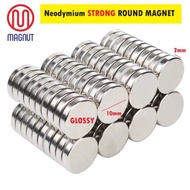1pcs - Super Strong Neodymium Round Magnet (Size: 10mm X 2mm [T] )
