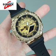 HOT SALE G-SHOCK GM-2100MG-1A STAINLESS STEEL BEZEL WATCH AUTO LIGHT FUNCTION Sports Watch unisex wa