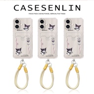 Kuromi Card Holder Soft Case hp IPhone 11 13 X XR XS 12 14 15 IP 16 PRO MAX 7 8 7+ 8+ PLUS SE 2022 L