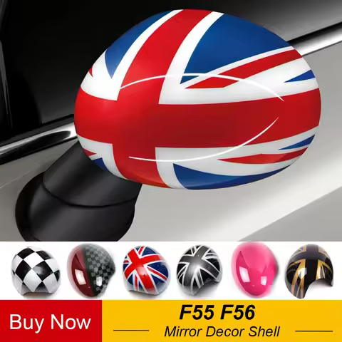 2pcs Union Jack Door Rear View Mirror Covers Stickers Car-styling Decoration For BMW Mini Cooper One