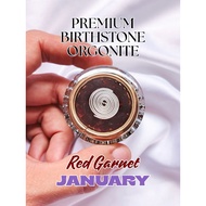 Birthstone Red Garnet Premium Pocket Orgonite Special January