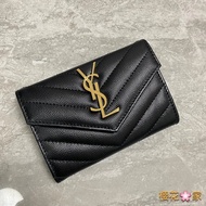 [100% Original Leather] YLS Original Leather Caviar Envelope Card Holder Raw Material Making Saint L
