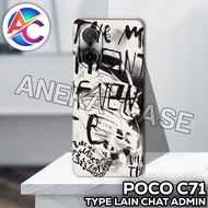 AC31/Case poco C71/ AESTHETIC Motif poco C71/casing poco C71 Silicone poco C71