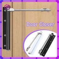 Invisible Stainless Steel Door Closer Hydraulic Anti-Collision Silent for Bedroom Push-Pull Door Doo
