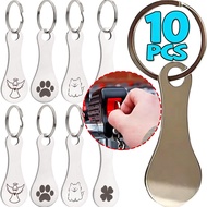 10-2Pcs Shopping Cart Tokens Trolley Token Keychain  - Home Kitchen Bar Gadget - for Supermarket Tok