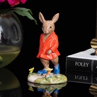 英國Royal Doulton班尼兔Bunnykins Harry手工陶瓷公仔雕塑