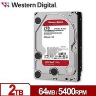 現貨WD20EFPX 紅標Plus 2TB 3 . 5吋NAS硬碟 •  64MB  快取記憶體，5400RPM
