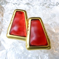 九香坊（JIU XIANG FANG）红色耳饰