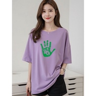 2Y839 1XL-5XL Tshirt Women Clothes Tshirt Crop Top Blouse T shirt Plus Size Woman Polyester Printing