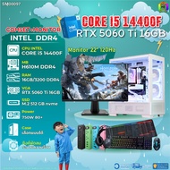 COMSET + MONITOR/ BONMECOM2 ครบเซ็ตพร้อมจอ/ CPU I5 14400F/ RTX 5060TI 16GB
