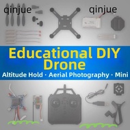 QINJUE DM002 Drone Aerial Model, Mini Plastic Drone Quadcopter Assembly Toy, Multistyles Aircraft Ac