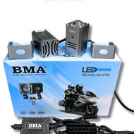 Đèn Trợ Sáng Mini BMA D1 Cao Cấp 12.24V/DC Bi Cầu Cos Vàng Pha Trắng 2 Chế Độ Lắp Xe Máy Ô Tô