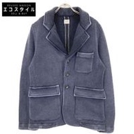 CP Company 5318561A1 Navy Wool Knit Jacket, Size 48