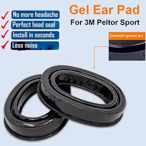 Silica Gel Ear Pads Compatible with 3M Peltor Earmuffs Replacement Ear Cushion Kit for Ear Defenders