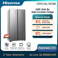 [FREE INSTALL] Hisense Side by Side Inverter (620L) Refrigerator Fridge RS666N4ABNIV / RS666N4ACNIV 