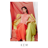 Kemissara Ombre Maxi Dress - Red