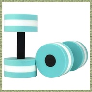 (DISQ) 2 Pack Aerobics Foam Dumbbells Water Exercise Dumbbells Swimming Resistance Water Barbell Swi