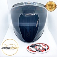 BOB DARK GREY HELMET VISOR TAJAM GOOD QUALITY V SHAPE HELMET VISOR SMOKE