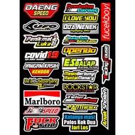 23 PCS WORDS STICKERS, THE LATEST VIRAL STICKERS