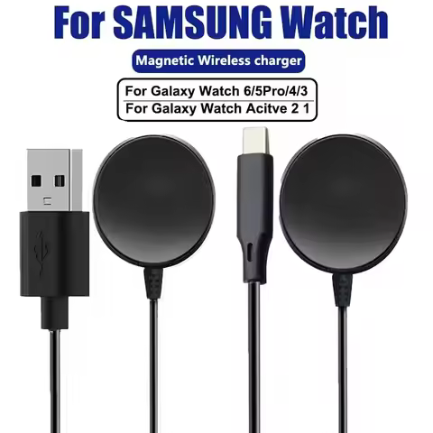 Magnetic Charger for Samsung Galaxy Watch 7 Ultra FE 6 5 Pro Fast Charging USB C For Samsung Watch 4