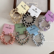 A Pair Pack Spiral Braided High Elastic Rubber Band Hair Ring Does Not Hurt Hair Durable Rubber Band