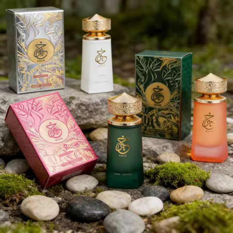 KHAIR Premium Men’s Eau de Toilette: Woody/Spicy/Oriental/Fresh Citrus/Fruity Notes, Luxury Bottles,