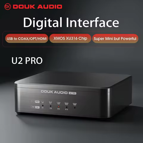 ​Douk Audio U2PRO USB Digital Interface:​​ XMOS XU316 DDC Converter, Optical/Coaxial/I2S Output for 