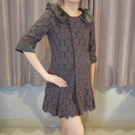 Preloved Baju Terusan Mini Dress Chloe Katbol Abu Grey