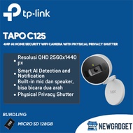 TP-LINK TAPO C125 4MP AI HOME SECURITY 2 WAY AUDIO WIFI CAMERA WITH PHYSICAL PRIVACY SHUTTER FREE MI