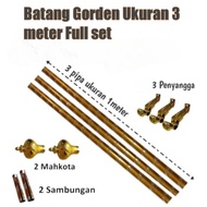 _PROMO_ Pipa Gorden Ukuran 3meter Fullset/ Batang Gorden 3m