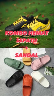 KOMBO HEMAT Sepatu Futsal Eepro EF1819-AY (Kuning/Hitam) FREE SANDAL | EEPRO | ORIGINAL