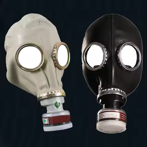 New 64 Type Multipurpose Black Gas Full Mask Respirator Painting Spray Pesticide Natural Rubber Mask