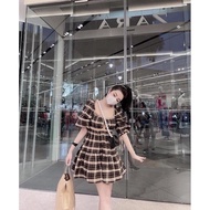 Bigsize Checkered Dress 55-90kg