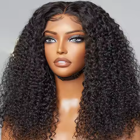 Afro Kinky Curly Short Bob Wig 13x4 Bob Wigs Human Hair Jerry Curly Lace Front Human Hair Wig Deep C