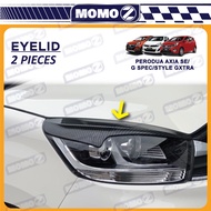 Car Perodua Axia SE 2014 - 2022 G Spec 2017 - 2022 Style Gxtra Eyelid Lip Eyebrow Headlamp Cover Eye brow lid Painted