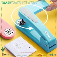 TEALY Stapler, Multifunction Effortless Long Stapler, Creative Heavy Duty Metal 360 Degree Rotary Manual Binding Tool School Office