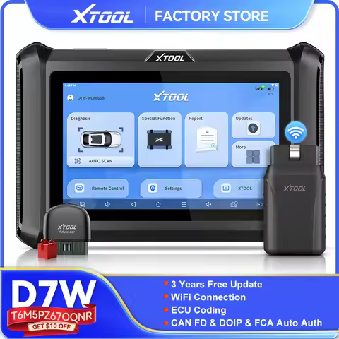 XTOOL D7W Bluetooth Diagnostic Tool All System Automotive Scanner Bi-Directional Control ECU Online 