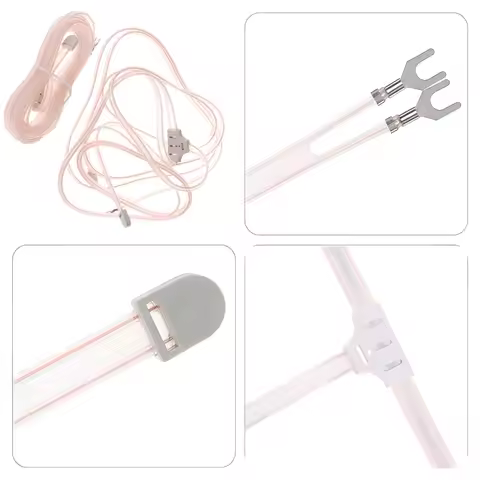 FM antenna T-dipole radio antenna for Yamaha Sharp JVC Denon Marantz retro stereo tuner receiver, 4.