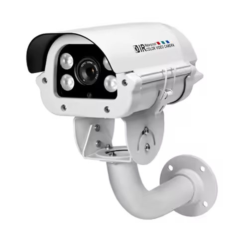 Hot Selling 5MP 6MP Night Vision Motorized Lens PoE LPR CCTV IP Camera 4PCS Array White Leds Car Lic