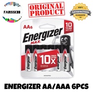 ENERGIZER AAA 6PCS AA 6PCS ALKALINE BATTERY ENERGIZER BATTERY