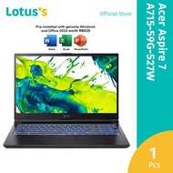 Acer Aspire 7 (A715-59G-527W / A715-59G-54Q6) 15.6 FHD 144Hz Gaming Laptop Black (C5-210H8GB512GBNV 