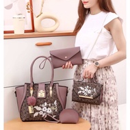 👆 NEW ARRIVAL  HANDBAG 011N : SET 4IN1 WOMEN BAG SET